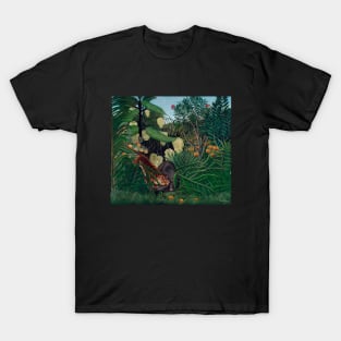 Henri Rousseau Fight between a Tiger and a Buffalo T-Shirt